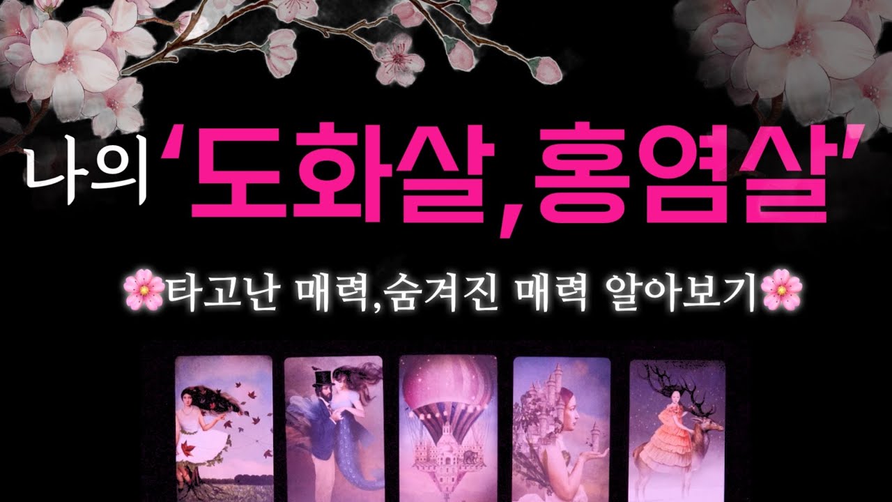 나의 도화살🌸홍염살 알아보기💖매력어필 방법 !   #타로