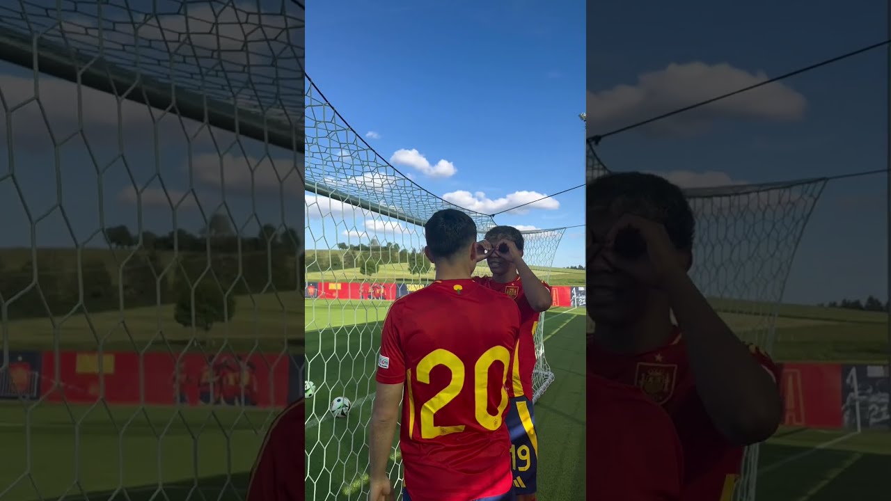Pedri showing Lamine Yamal new places at his first Euro 🔙⚽️🏆 #lamineyamal #footballshorts #football