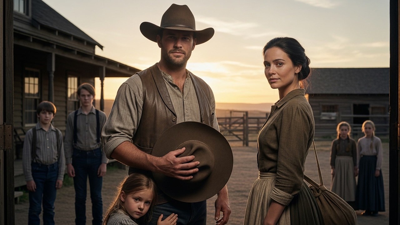 The Cowboy Had Five Kids And No Wife, She Came To Cook For A Month And Stayed For A Lifetime