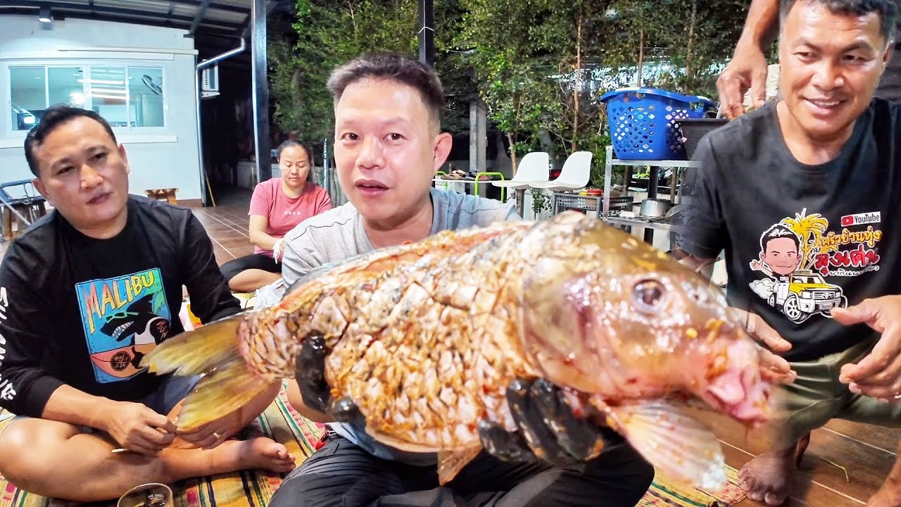 ปลาไนนึ่งสมุนไพรสูตรโบราณ ต้อนรับญาติญาติมาจากอยุธยา