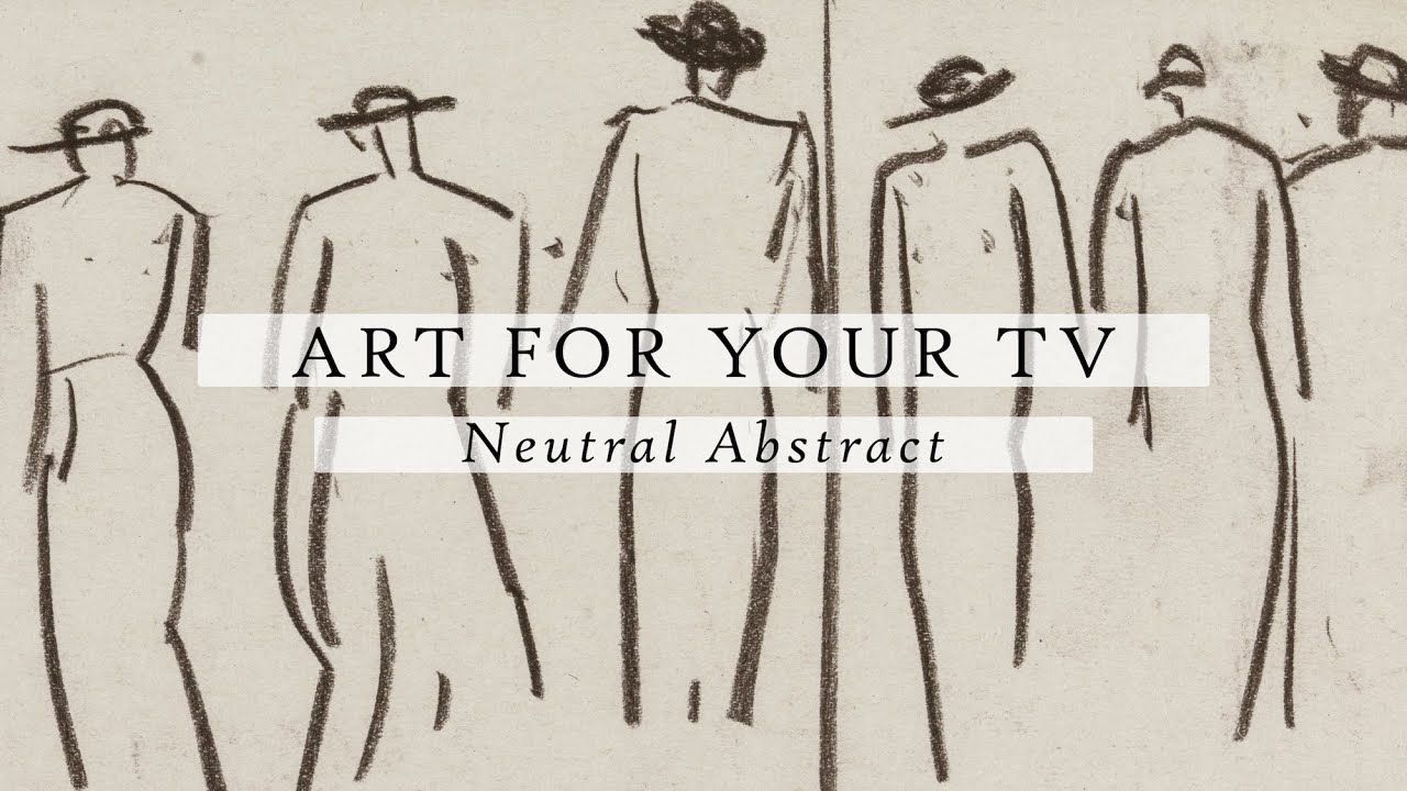 Neutral Abstract Art For Your TV | Vintage Art Slideshow For Your TV | TV Art | 4K | 2Hrs