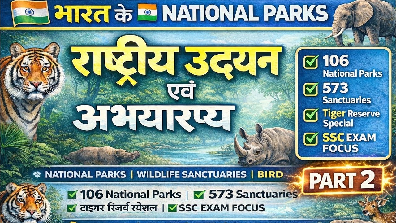 Geography : National Park (राष्ट्रीय उद्यान) | Important National Parks in India