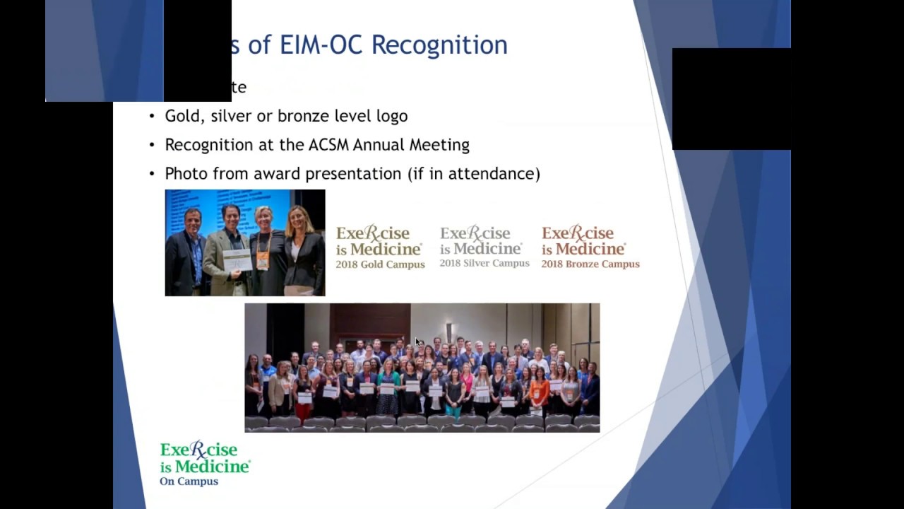 EIM On Campus Recognition: Going for Gold