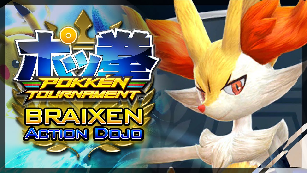 Pokken Tournament Wii U: Braixen (Action Dojo Gameplay)