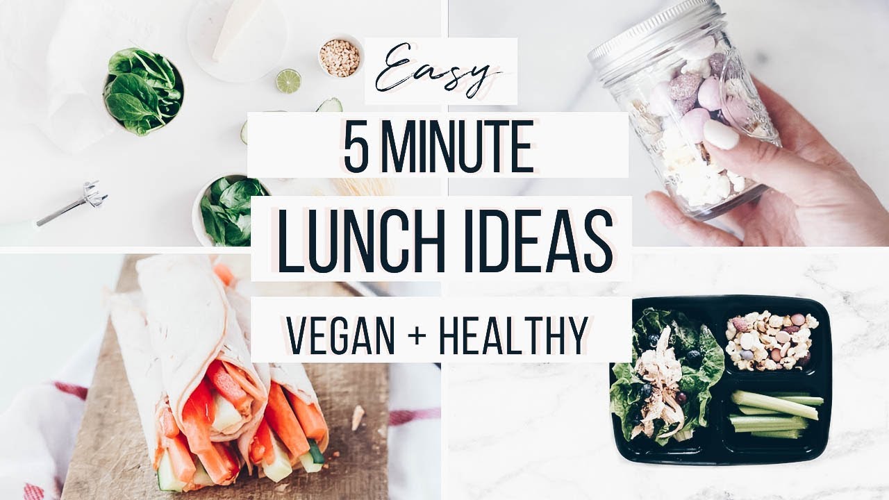 HEALTHY LUNCH IDEAS FOR BACK TO SCHOOL! EASY + VEGAN ALTERNATIVES