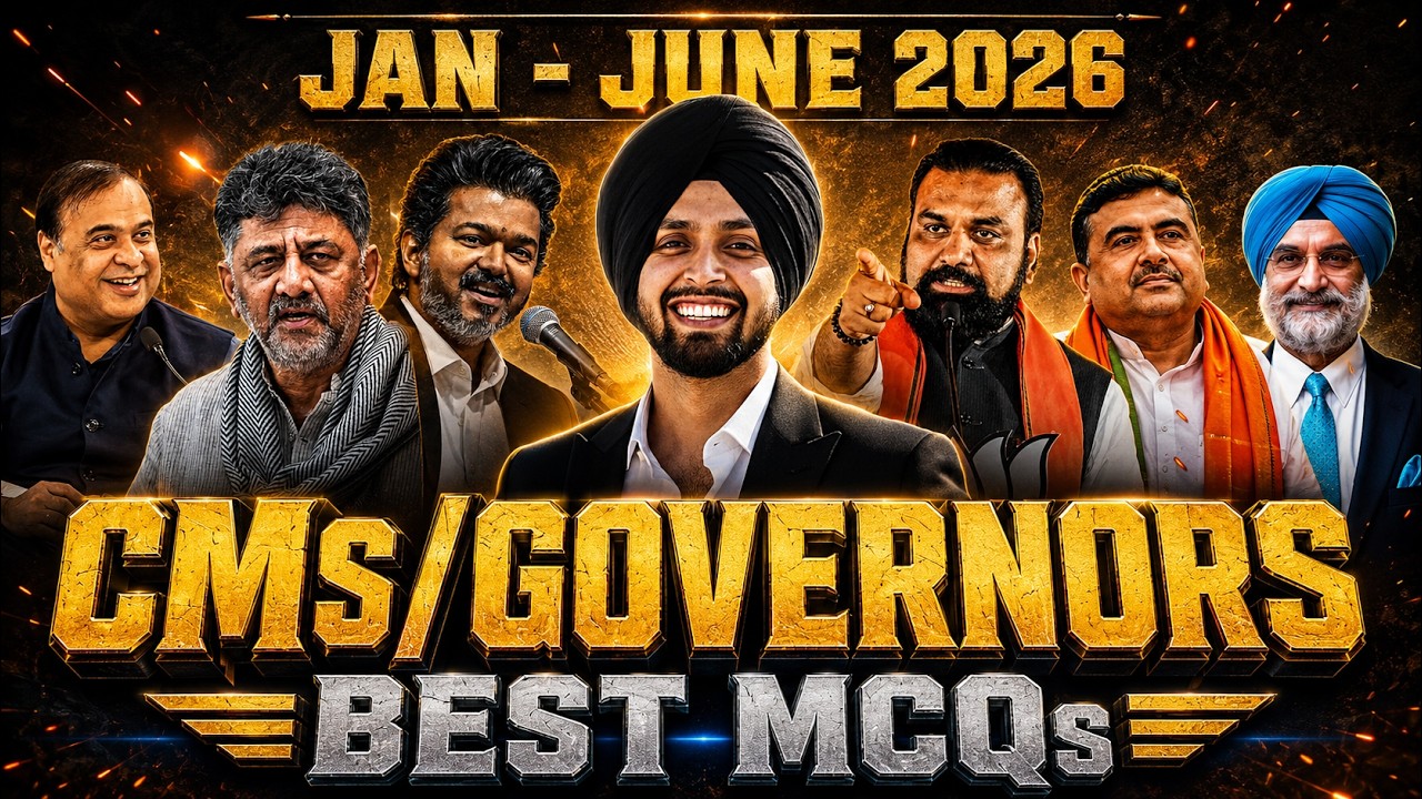 CMs and Governor of India 2026 | Jan to June Cms and Governor | Current Affairs By Gagan Sir