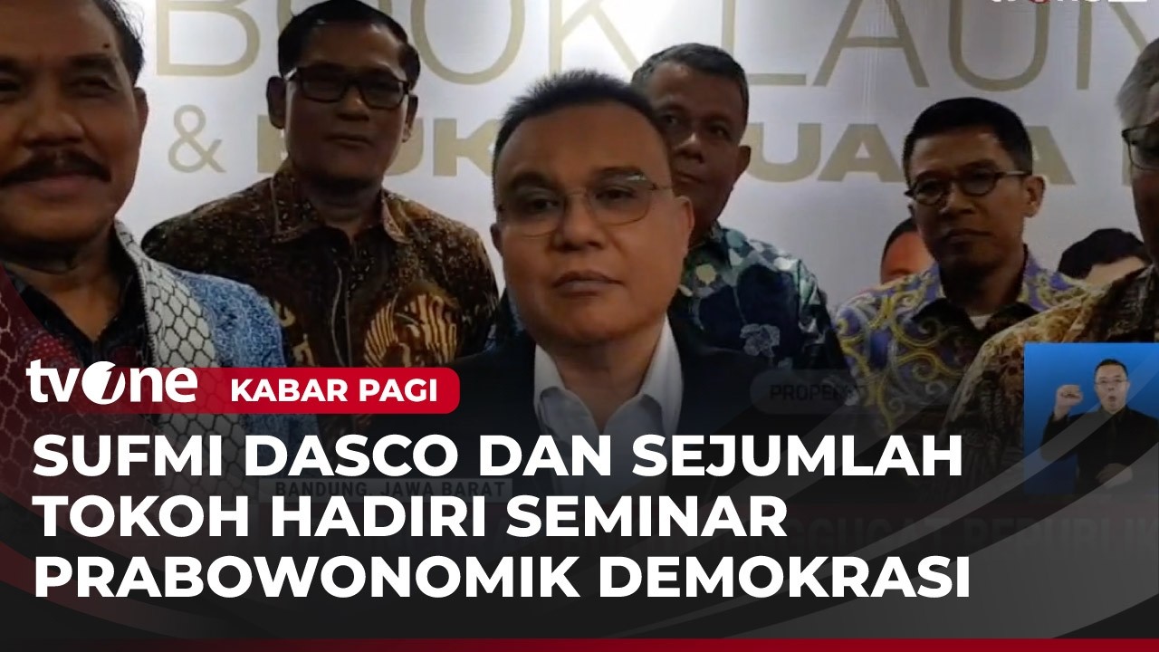 Sufmi Dasco Hadiri Peluncuran Buku Menggugat Republik | Kabar Pagi