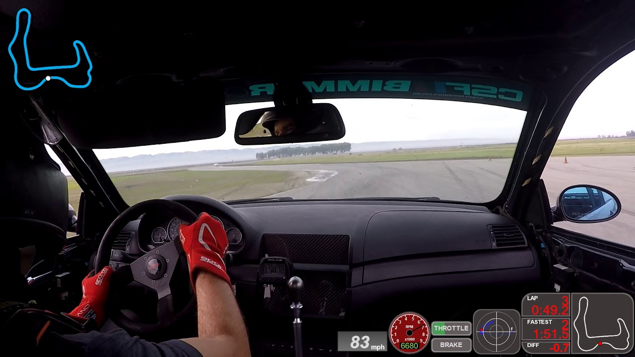 Buttonwillow #13 CW | 1:50.1 | BMW E46 M3 | Bimmer Challenge 2019