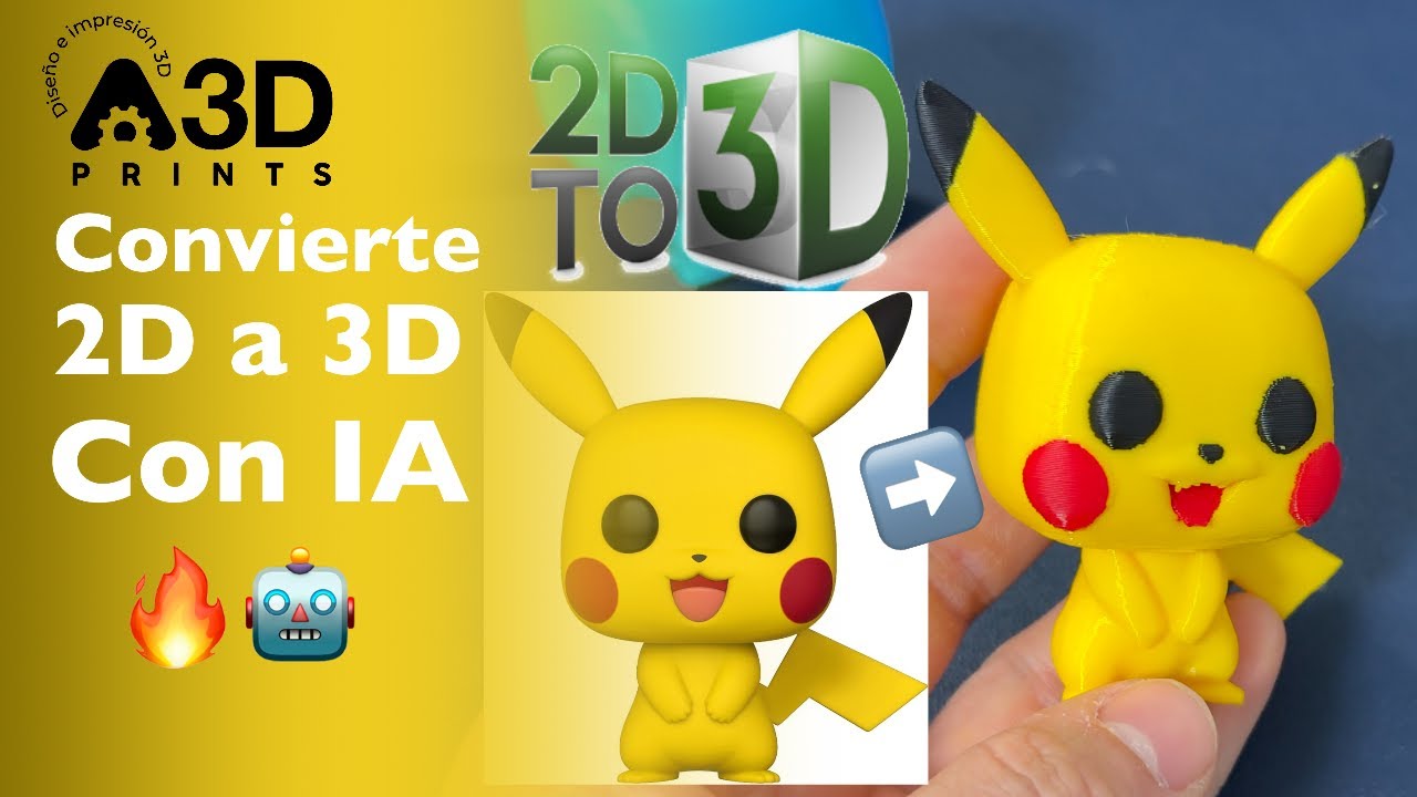 🔥 Como convertir una Imagen 2D a 3D con IA en Minutos 🚀 ¡ Super Facil !