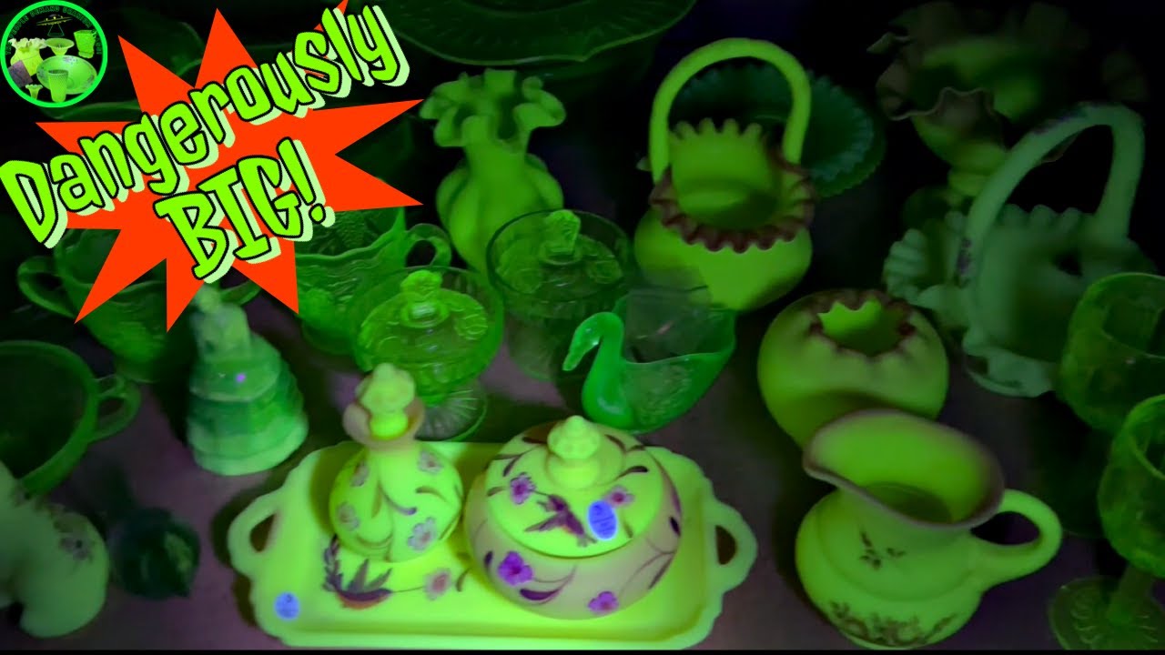 My Uranium Glass Collection! It’s DANGEROUSLY Big!