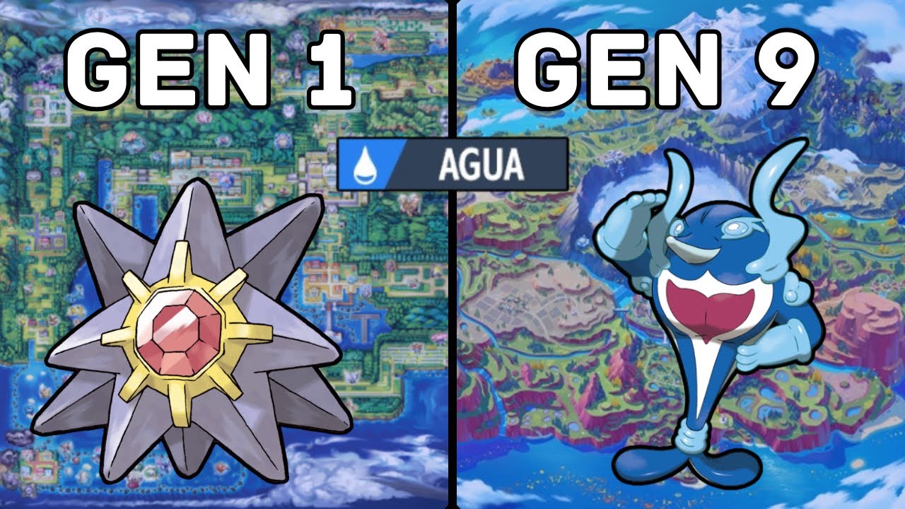 TOP 3 MEJORES POKÉMON TIPO AGUA DE CADA GENERACIÓN
