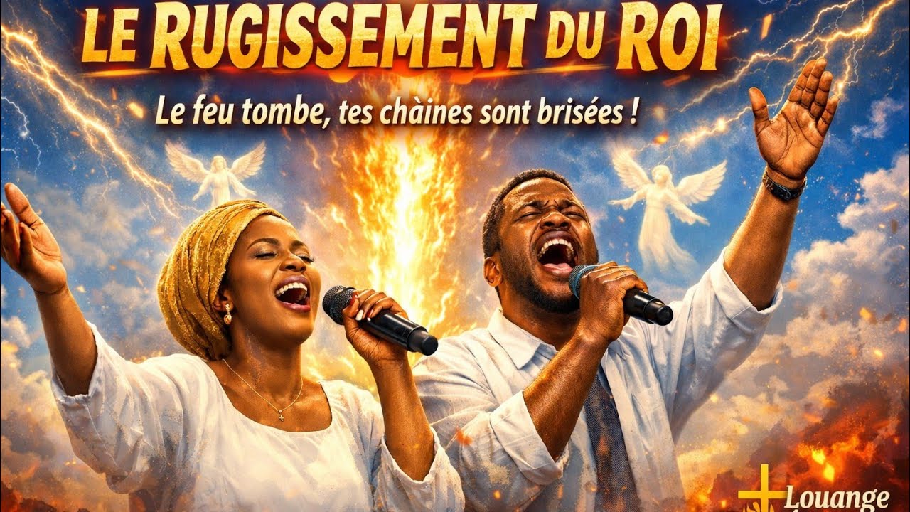 🔥 LE RUGISSEMENT DU ROI – Feu, Guérison & Délivrance Totale 👑 | Louange Prophétique Puissante