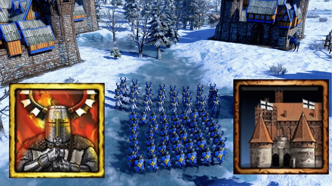 Тевтонские рыцари в AOE3 &mdash; это просто КИНО!!!