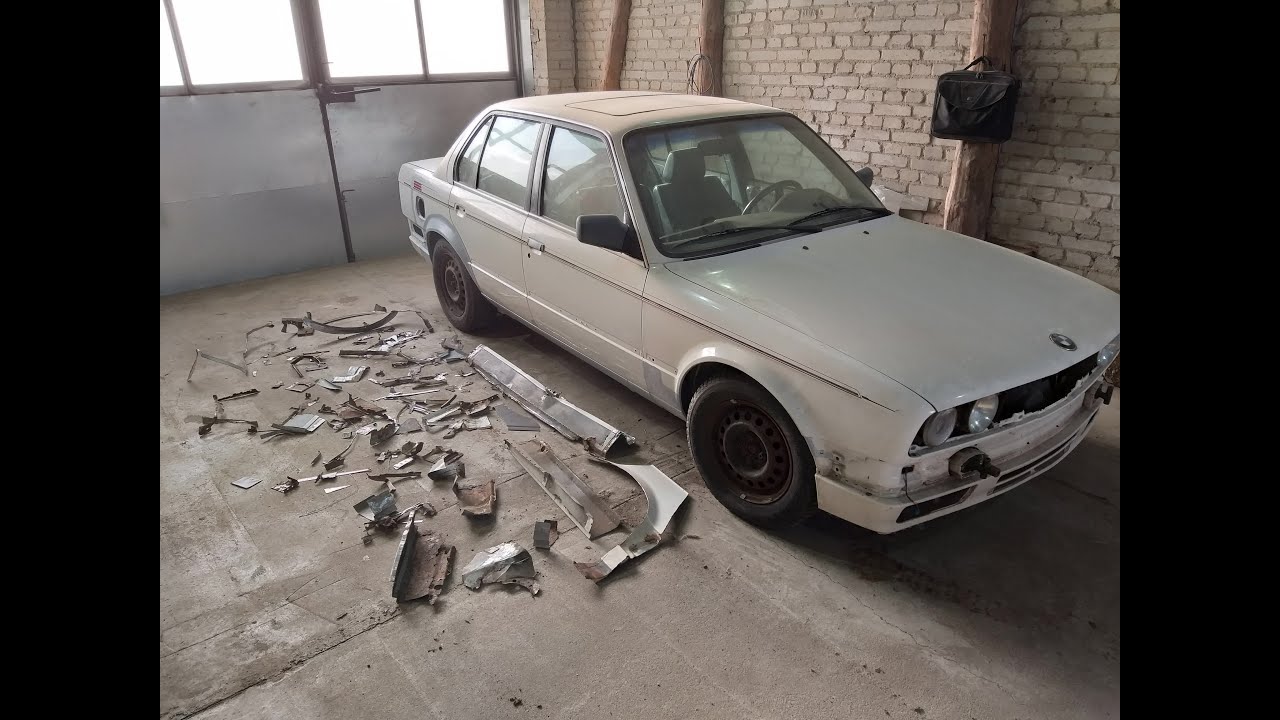 BMW e30 car body repair – WYMIANA PROGÓW
