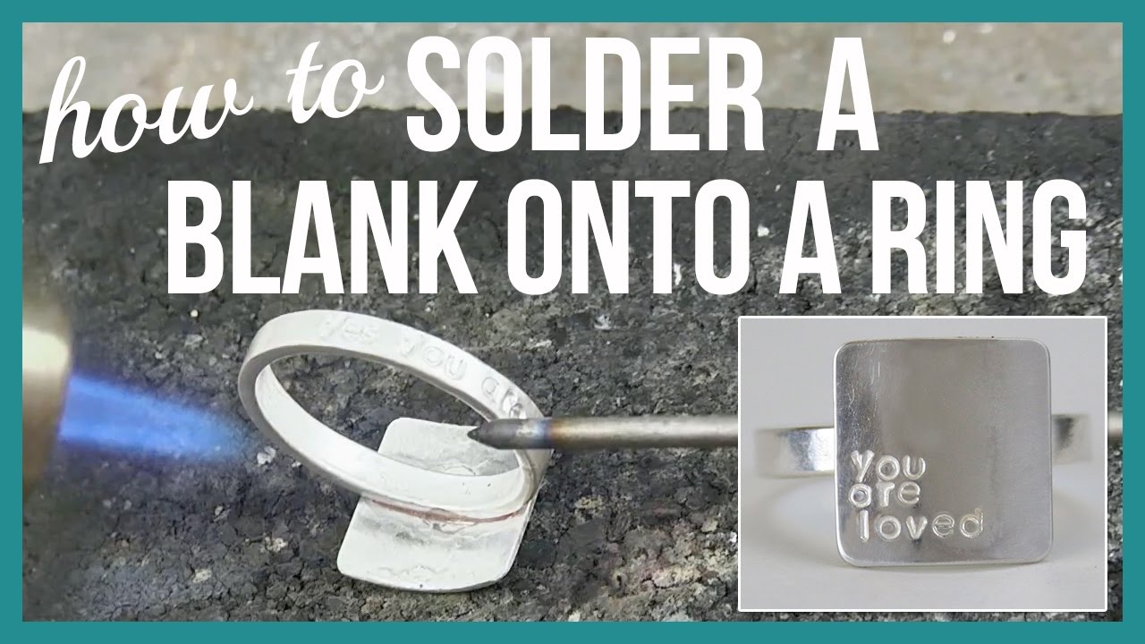 How to Jewelry Solder a Blank onto a Ring - Beaducation.com