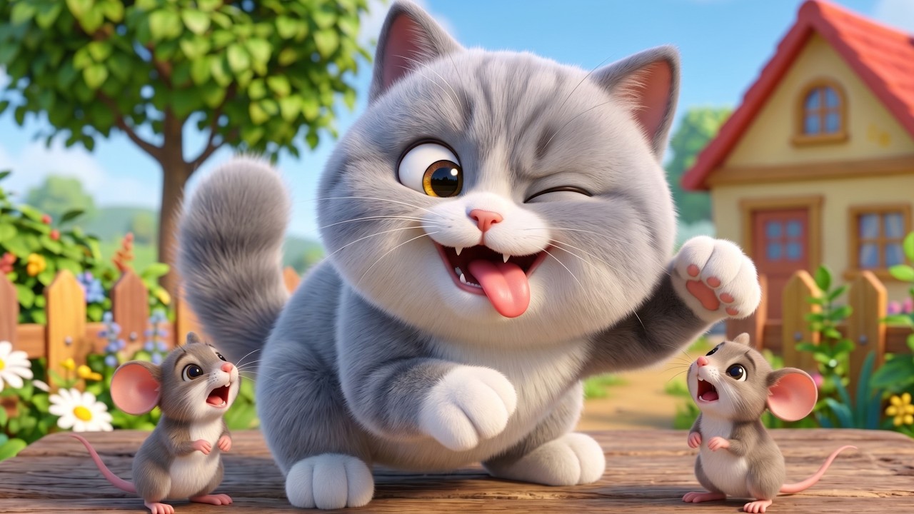 Meow Meow Billi Karti | Hindi Rhyme For Kids | म्याऊ म्याऊ | Balgeet In Hindi |