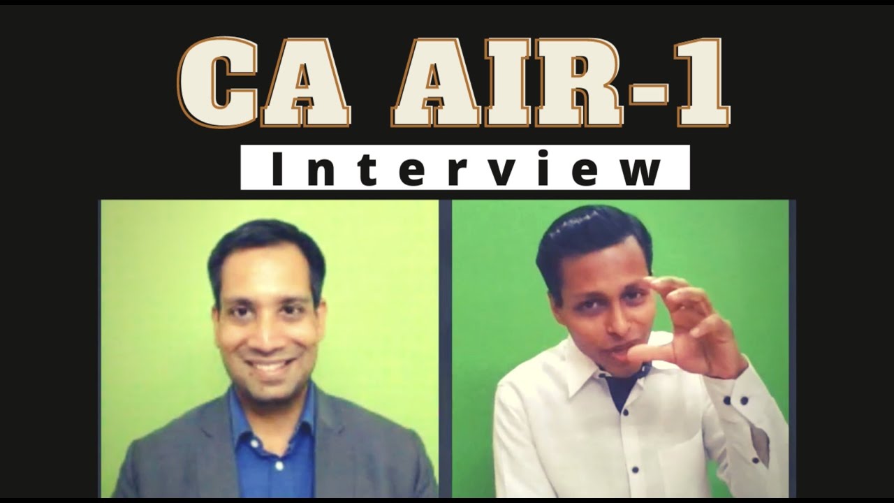 CA Rank Holder AIR 1 Interview (Trailer) | CA Final Topper All India