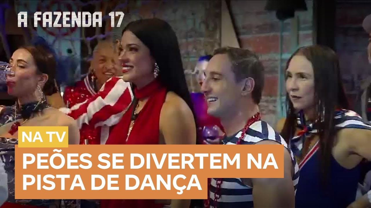 Festa Batalha Naval: Israel Novaes e Thiago Brava agitam a noite em A Fazenda 17