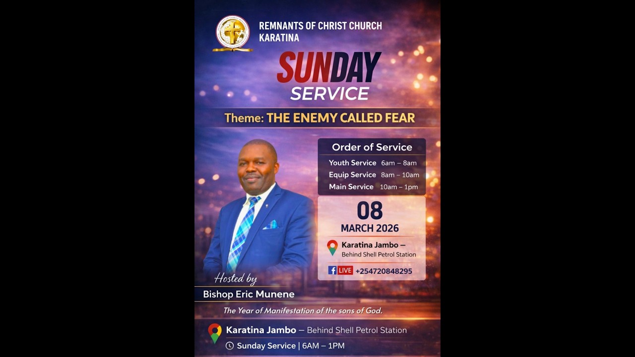 The Enemy  Called Fear  || Bishop  Dr. Eric Munene