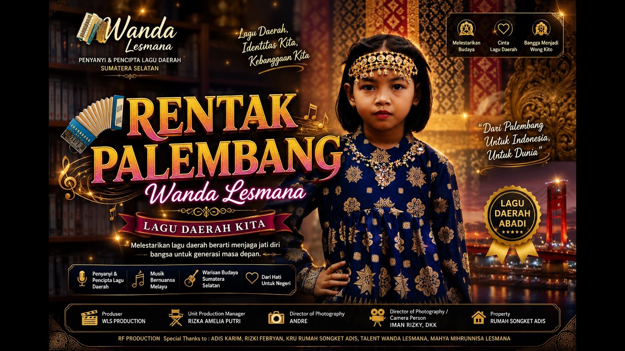Wanda Lesmana I RENTAK PALEMBANG (Official Music Video)