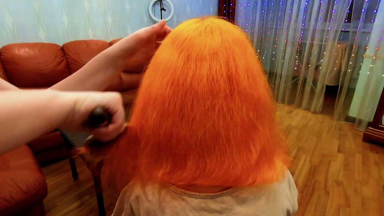 ASMR Hair Brushing & Hair Play 🔥🧡 Auburn Hair Sounds #auburnhair #hairbrushingasmr #hairplayasmr