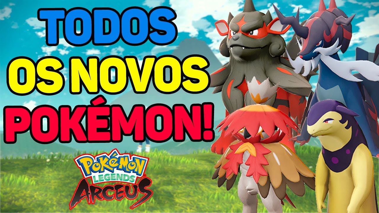 LANÇOU !! CONHEÇA TODOS NOVOS POKÉMON DE LEGENDS ARCEUS !! HISUIAN FORMS + EVOLUÇÕES + LENDÁRIOS !!