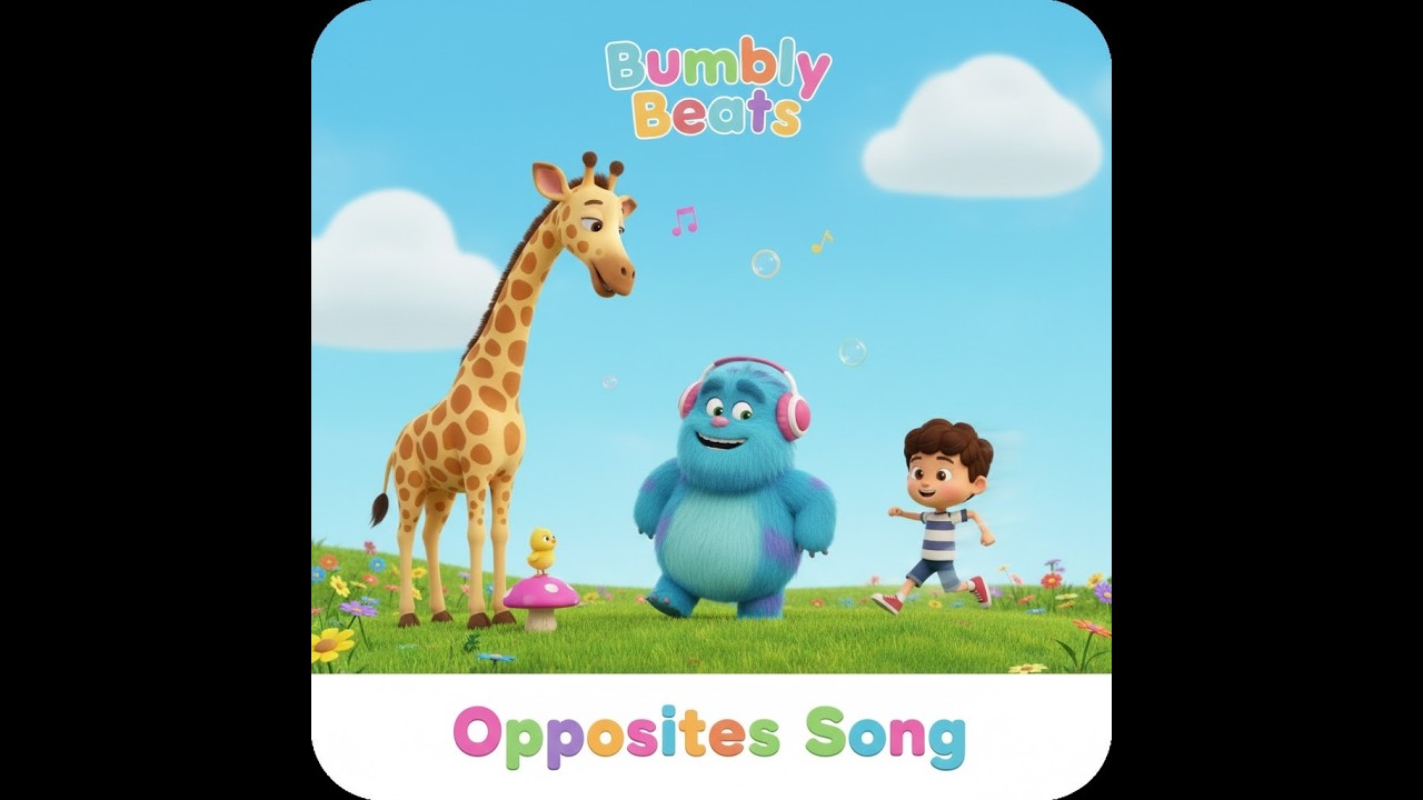 Learning For Kids Big & Small, Fast & Slow! 🐘🐌 Opposites | Bumbly Beats