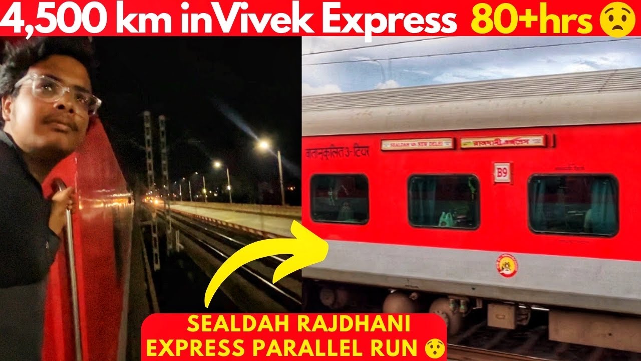 India’s Longest Running Train VIVEK EXPRESS Passing Through Coromandal Express @ccident site 😧