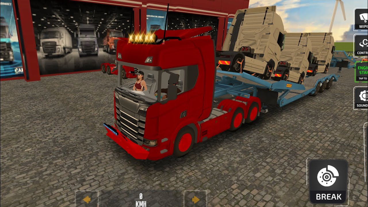 American truck driving gaming video 4K trading video simulator game ￼ part five