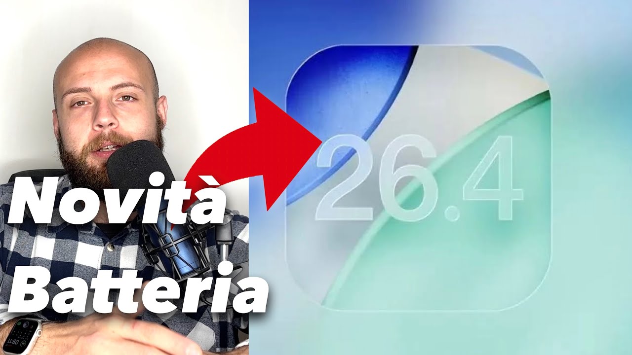 APPLE: iOS26.4 NOVIT&Agrave;, BATTERIA, MIGLIORAMENTI. iOS26.5 CON GEMINI