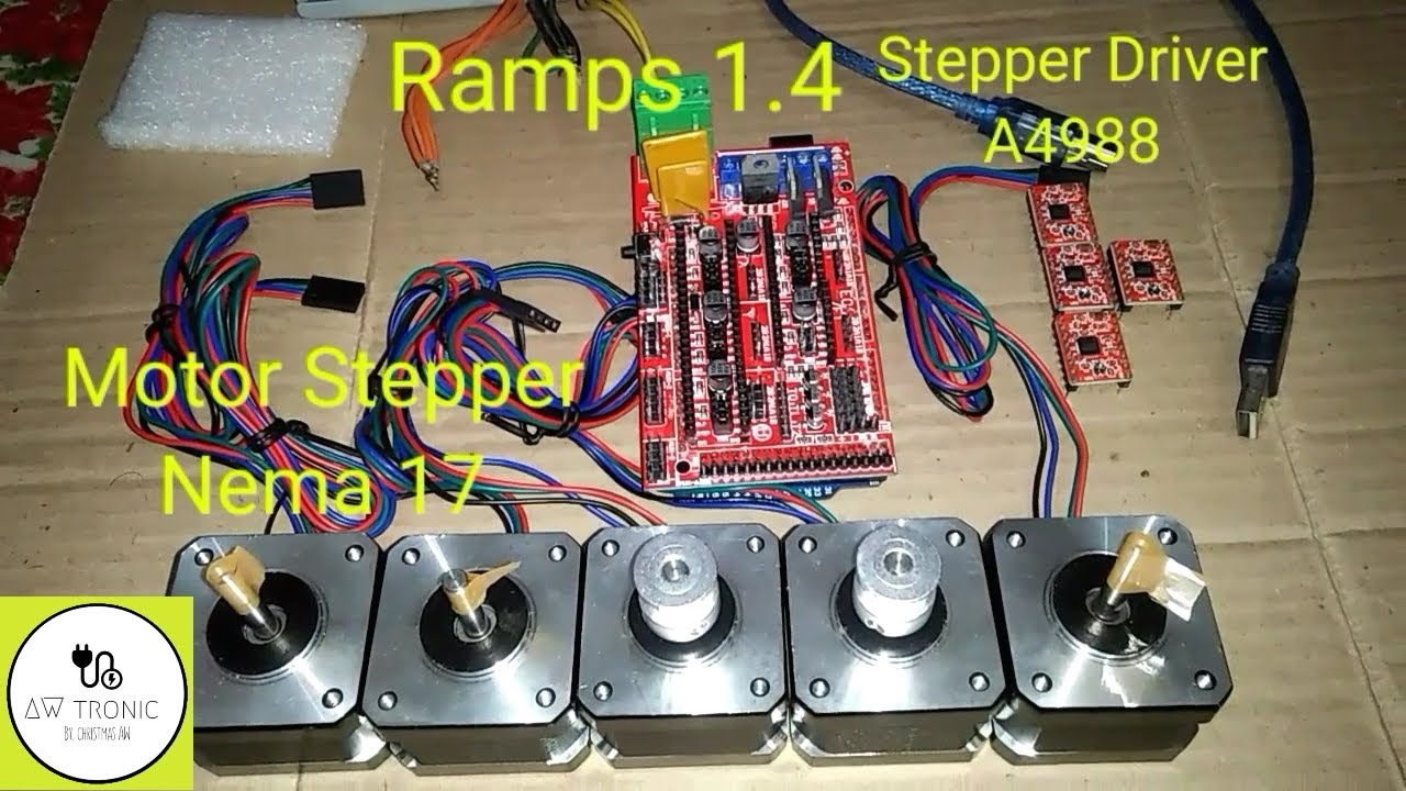 Setup 3D Printer | Ramps 1.4 + A4988 + Marlin + Pronterface + Slicer + Motor Stepper