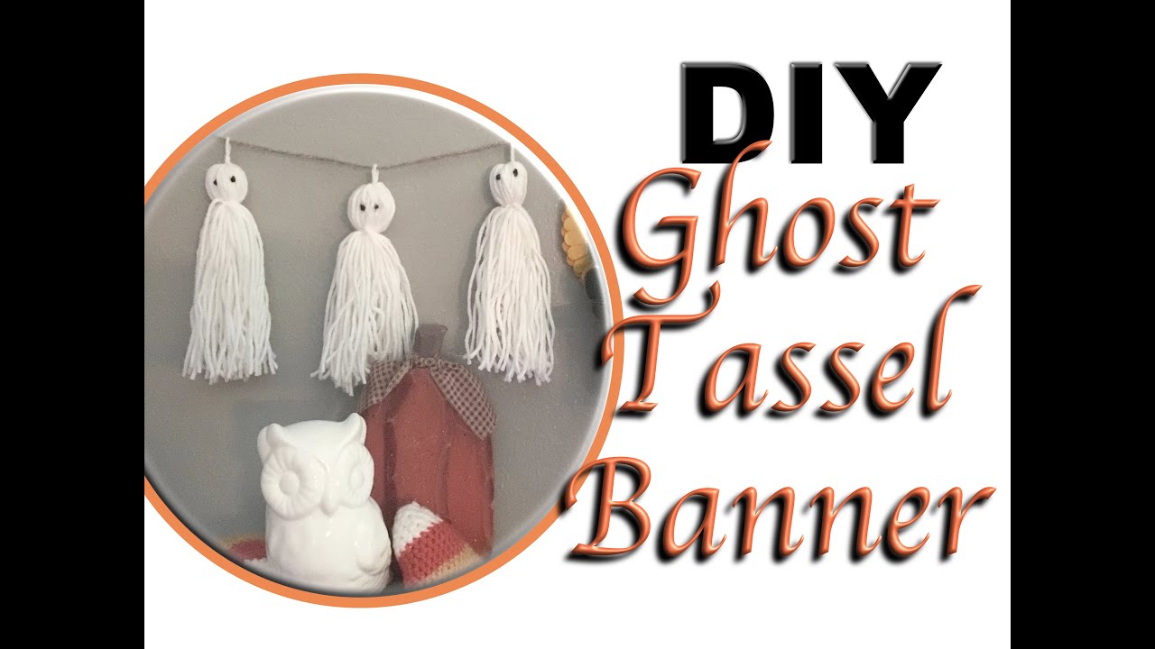 Баннер с кисточками-призраками своими руками