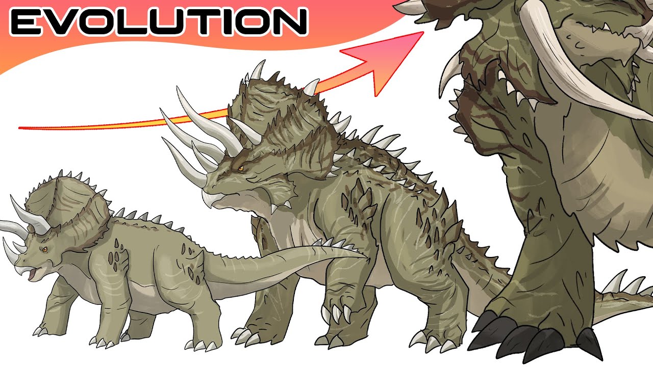 The Ultimate Hybrid Dinosaur Evolution: Triceratops & More | Jurassic World Fanart | Maxxive Jumpo