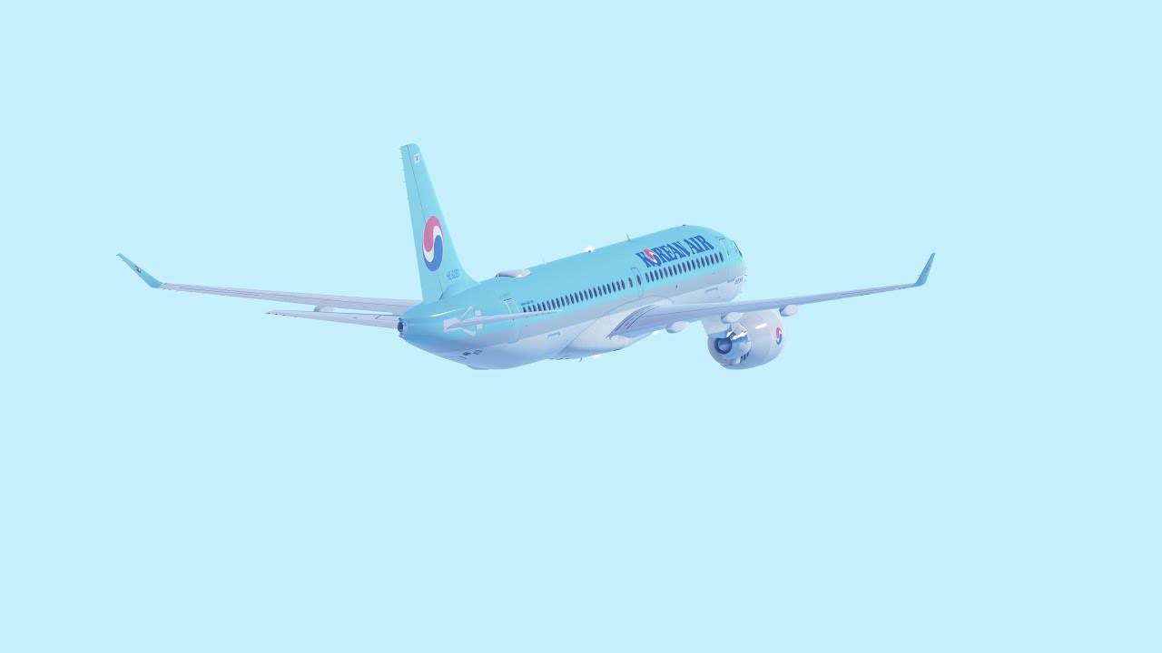 Korean Air Airbus A220-300 takeoff ICN/RKSI RWY 15L (Infinite Flight)