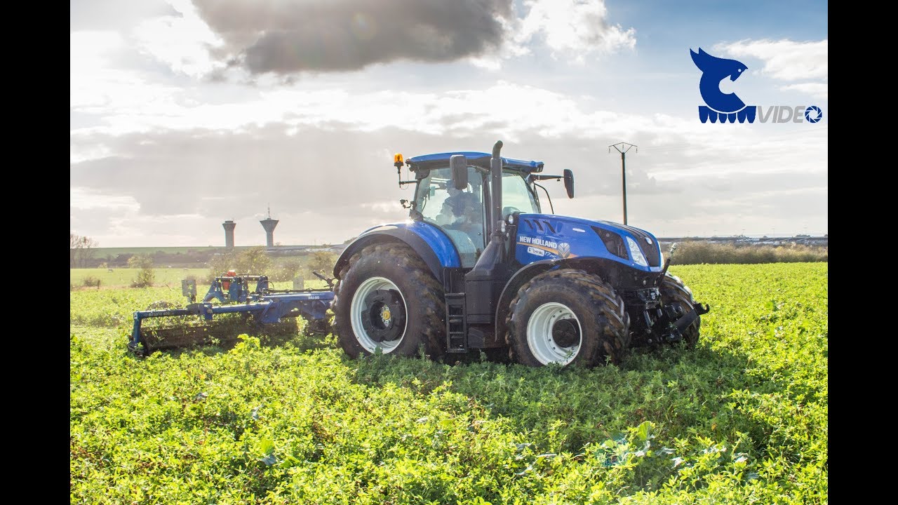 Destruction des couverts végétaux 2017 | Rouleau Dal-Bo MaxiCut & New Holland T7.290 HD