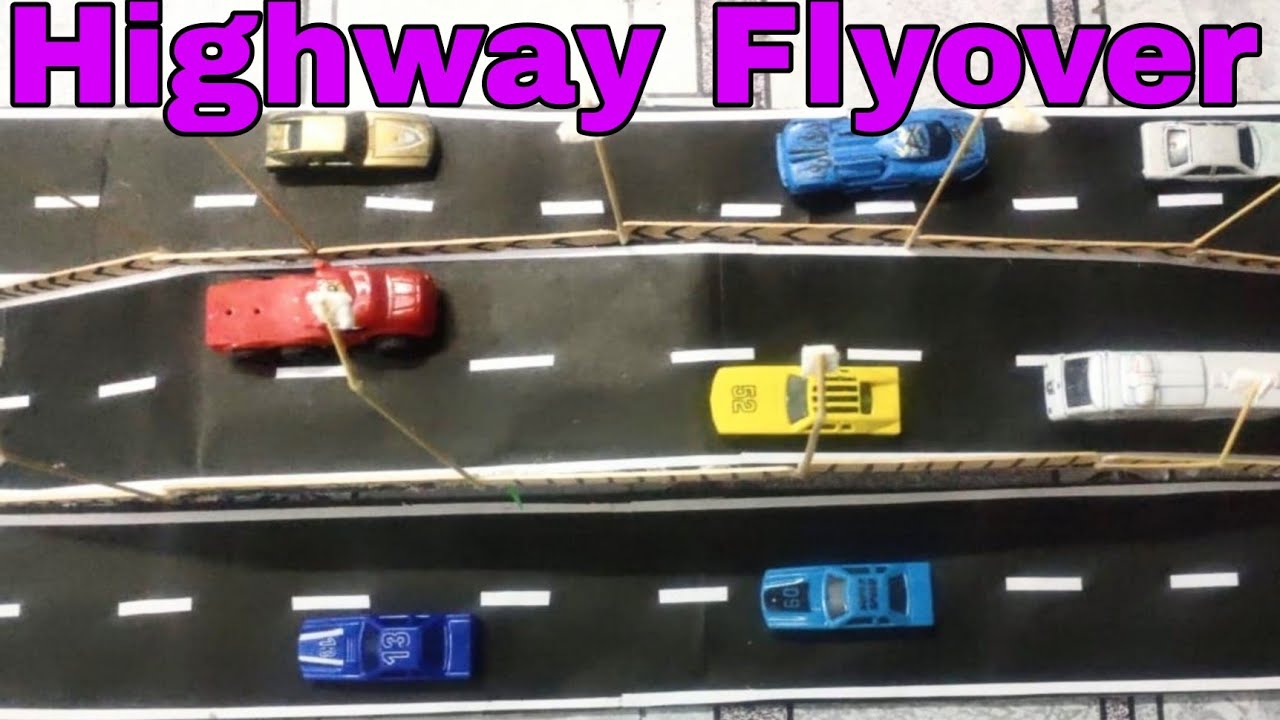 Highway Flyover Craft | How To Make Craft Highway Road With Thermocol | Diy Mini Flyover By Aman |