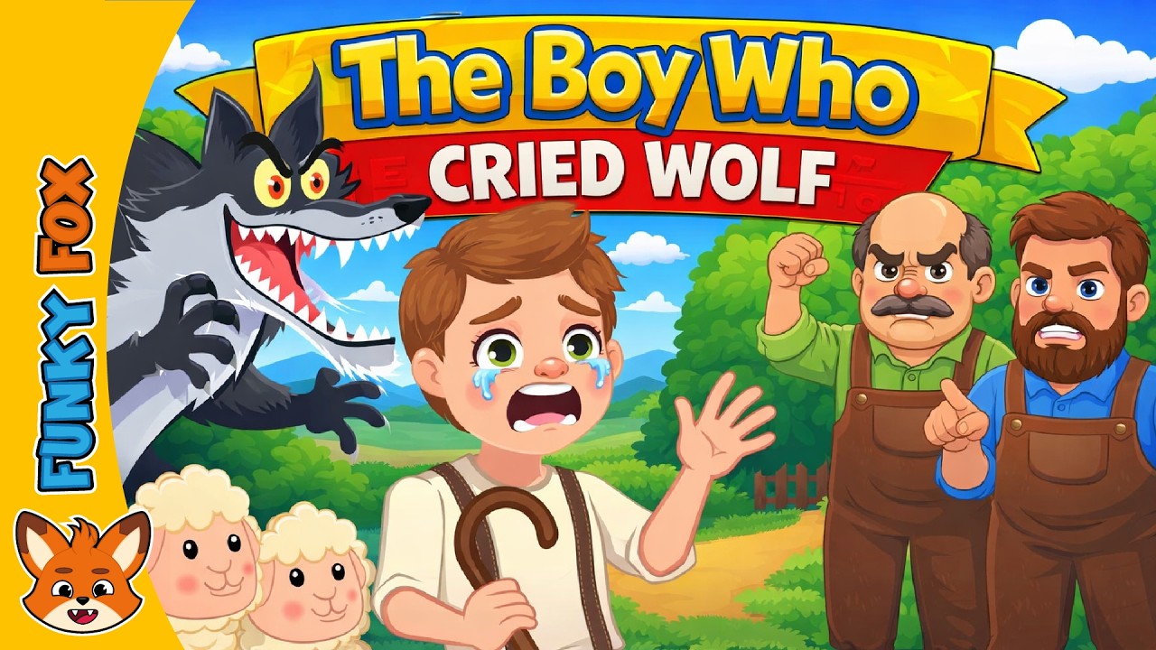 The Boy Who Cried Wolf | Fairy Tales for Kids | Bedtime Moral Story | Funky Fox