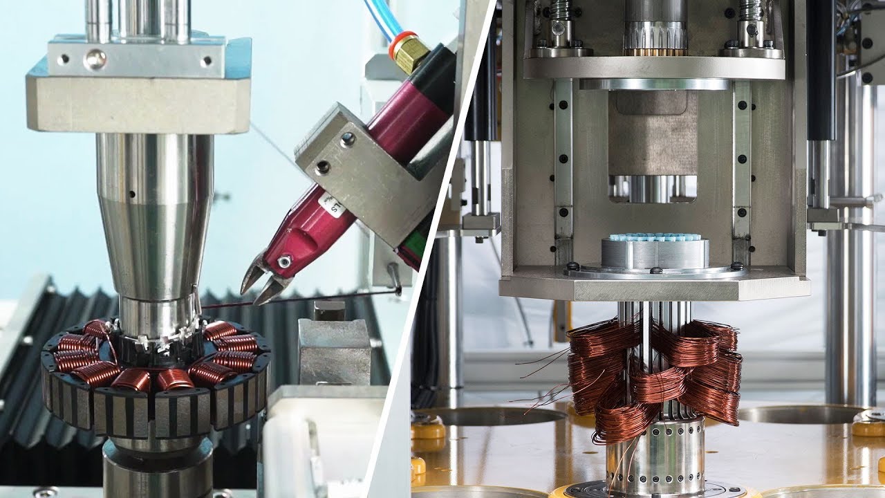 Modern factory automatic motor winding technology - stator and armature coil winding machine