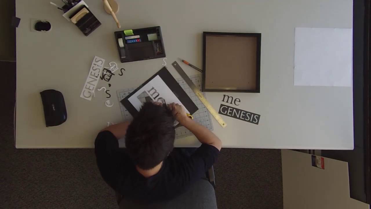 Creating the Media Genesis Logo Out of Paper