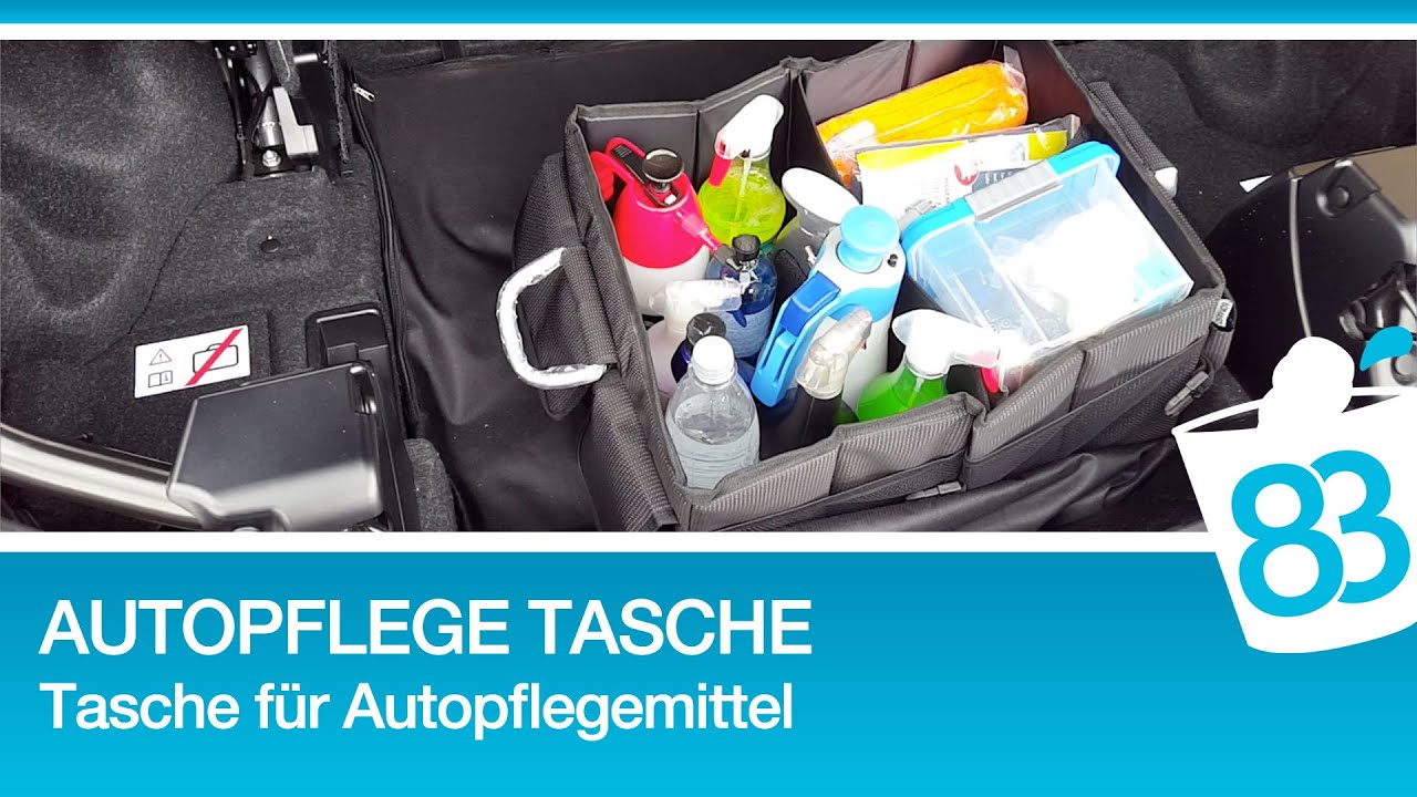 Autopflege Tasche - Pflegetasche für Fahrzeugpflegemittel - Tasche für Autopflegemittel - 83metoo