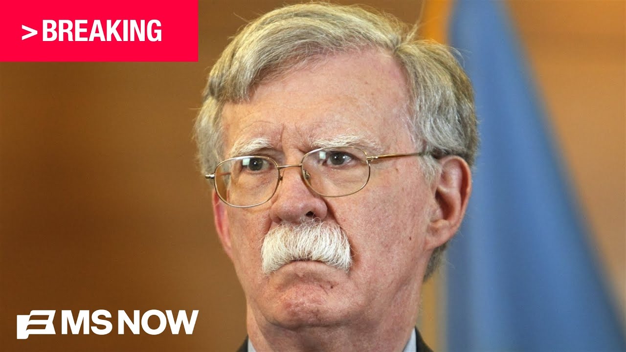 BREAKING: John Bolton to plead guilty to retaining classified info