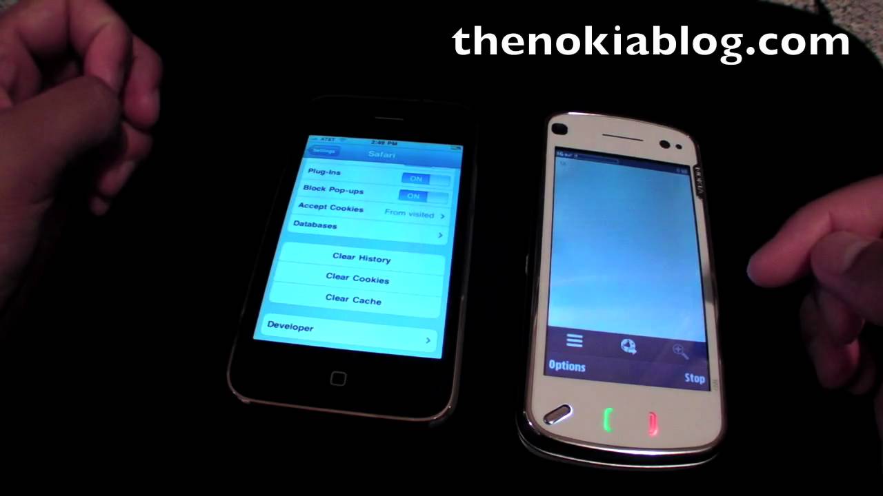 iPhone 3GS vs Nokia N97 Web Browsing