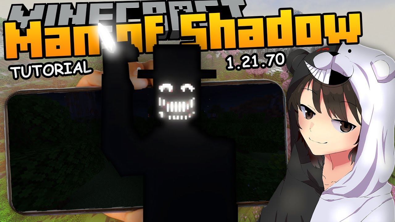 COMO BAIXAR E INSTALAR O MOD THE MAN FROM THE SHADOW NO MINECRAFT DE CELULAR 1.21.70