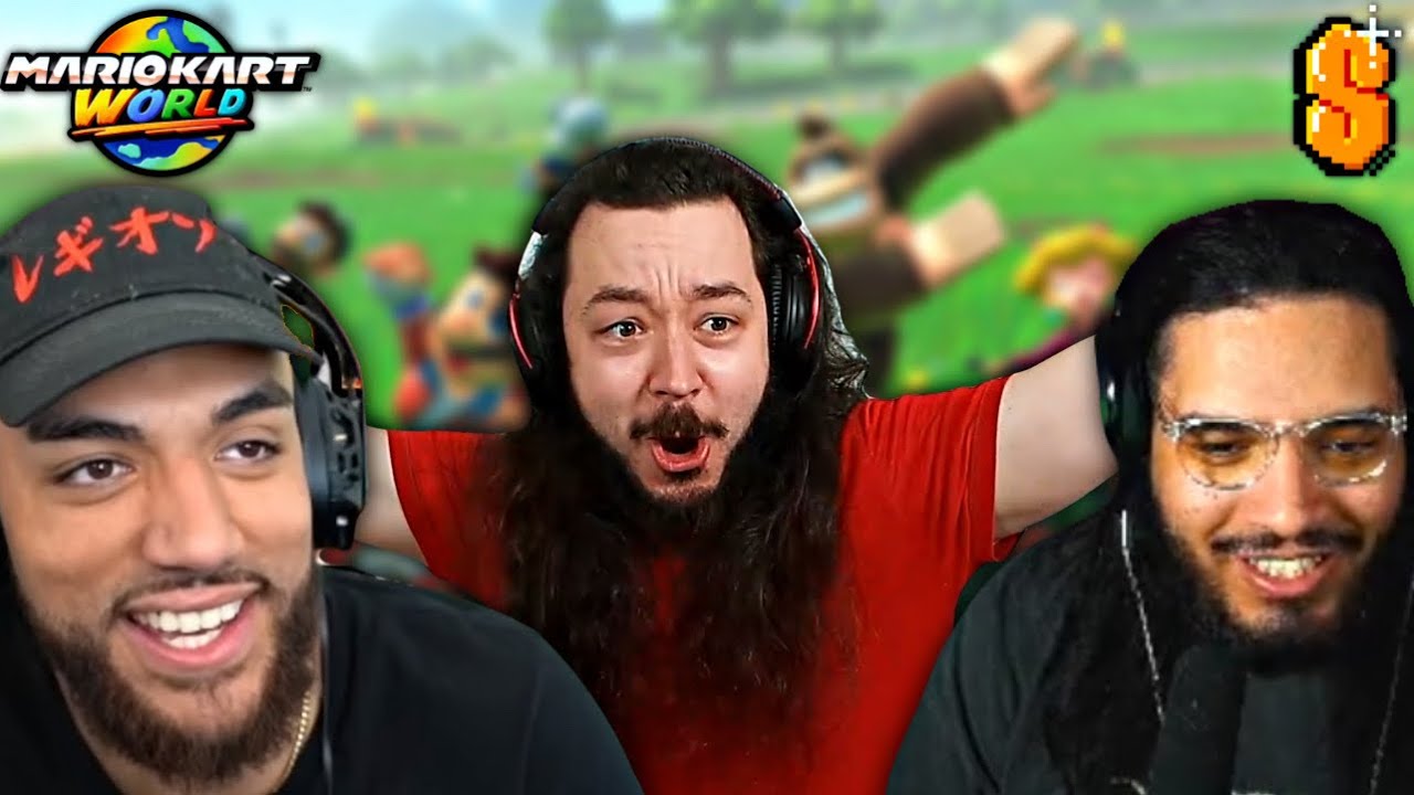 Я играл в MARIO KART WORLD с отрядом