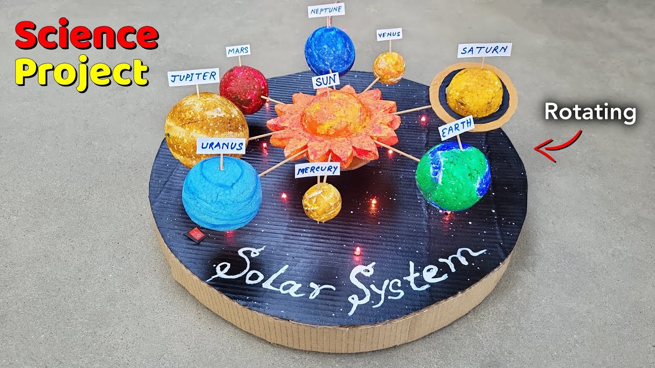 How to make Solar System working model | Science project ideas | Genius Theory