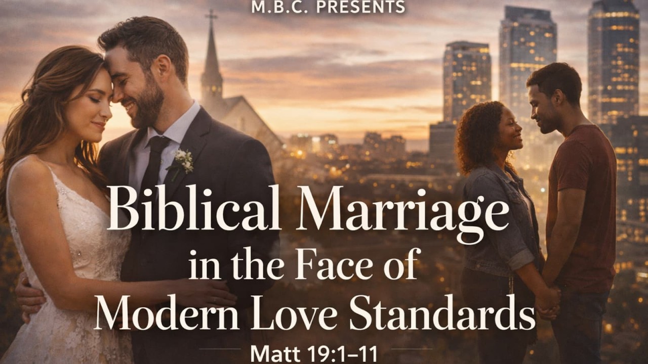 M.B.C. Sermon - Biblical Marriage In The Face Of Modern Love.