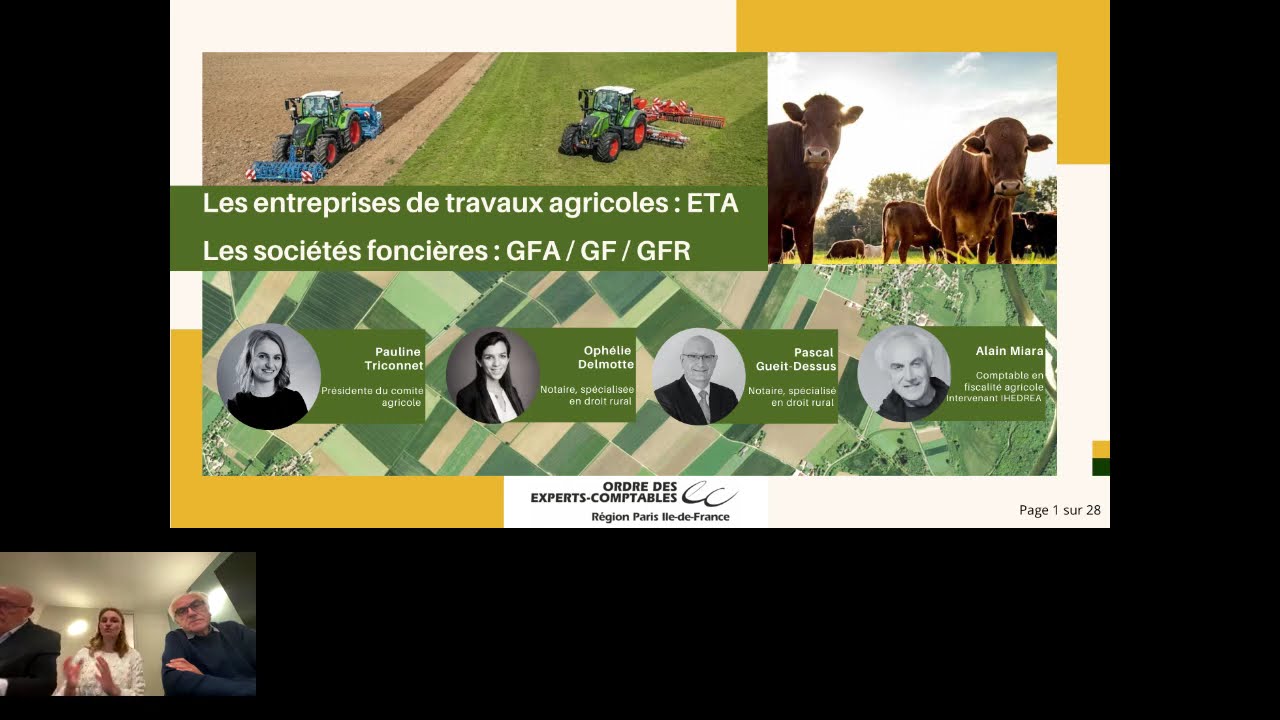 Matinale Agricole : Les sociétés foncières : GFA, GF ou GFR ?