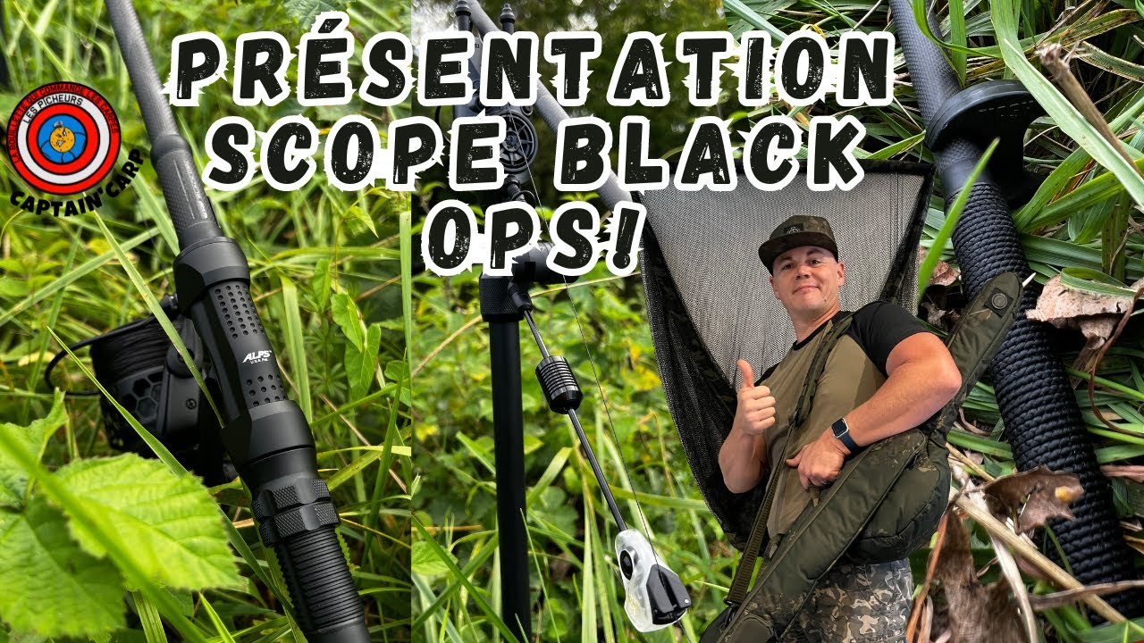 Présentation BLACK OPS NASH(cannes, moulinets, fourreau...)