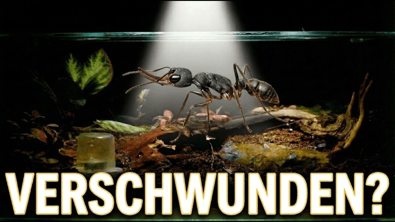 Meine gefährlichste Ameisenkolonie ist spurlos verschwunden! Ist das Vivarium gescheitert?