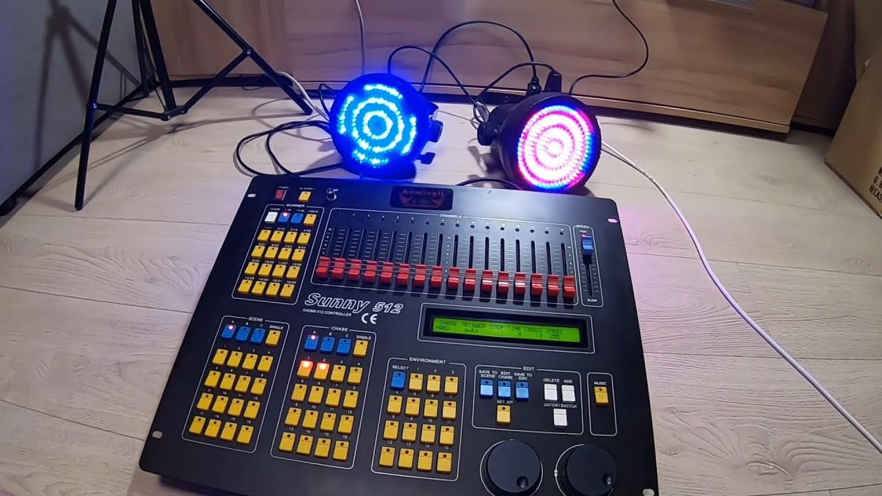 Световой пульт контроллер DMX Sunny 512 xhdmx